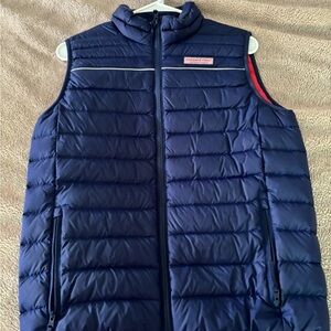 Vineyard Vines Dark Blue Quilted Vest